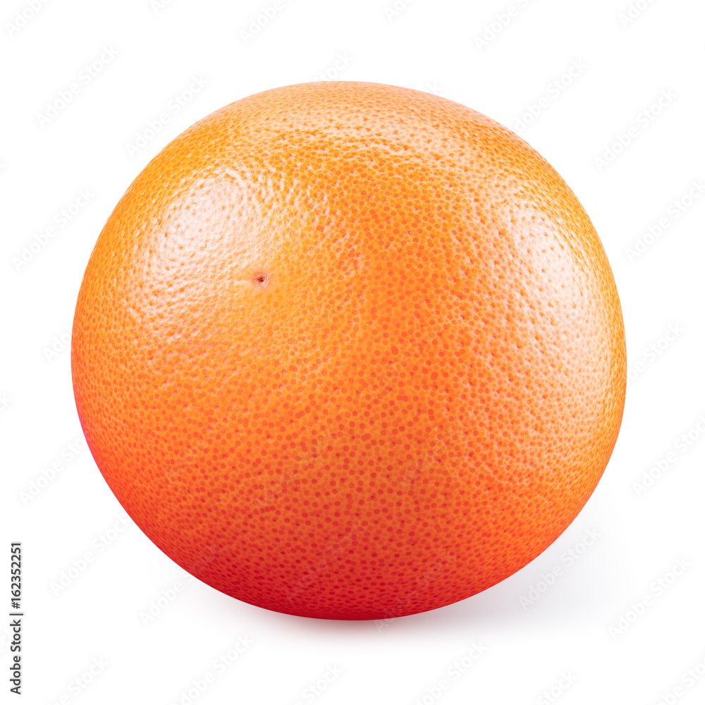 Grapefruit isolated. Grapefruit on white background. With clipping path. Full depth of field.