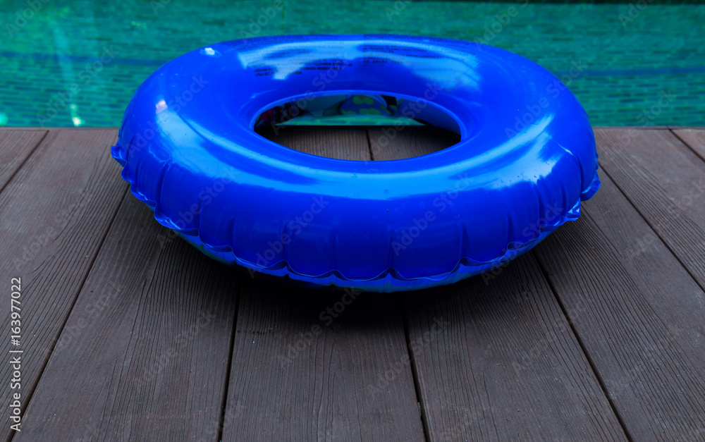 Ring buoy swimming pool.
