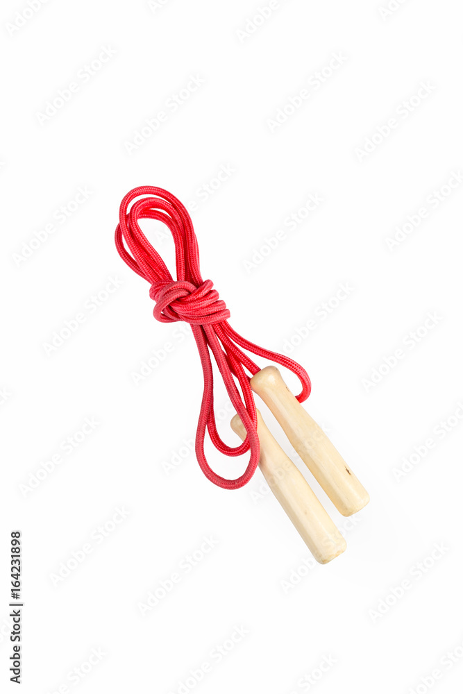 red rope skipping