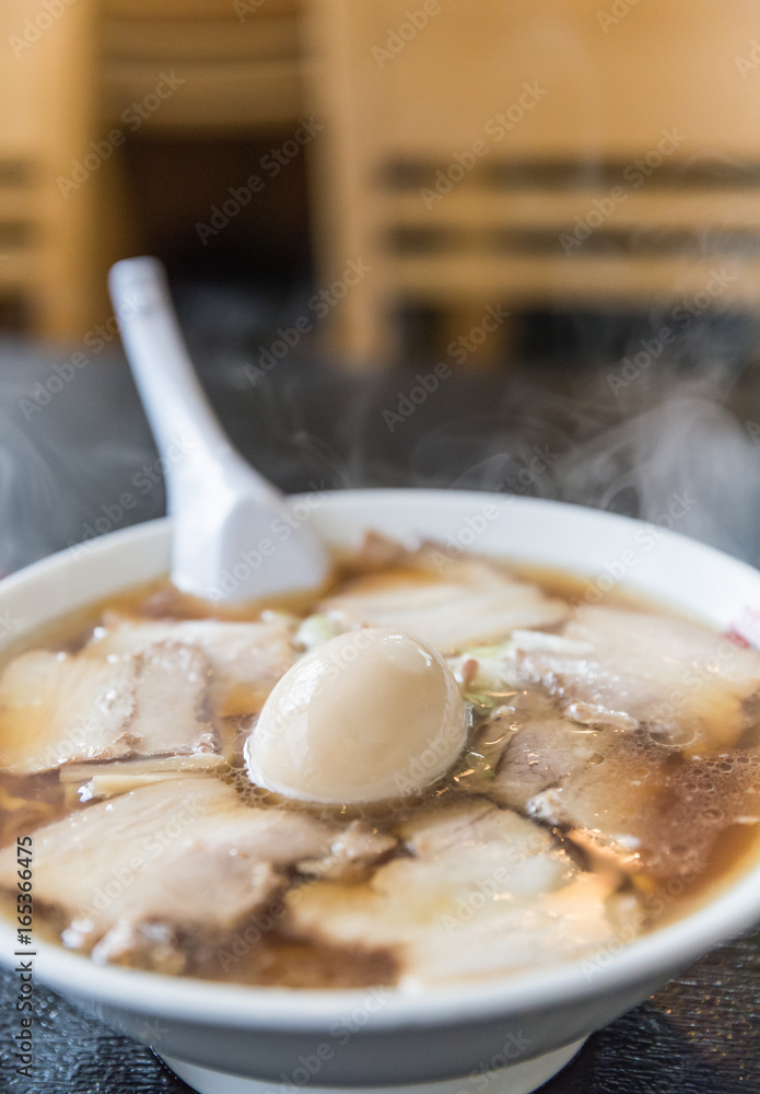 Kitakata Ramen , Japanese Kitakata ramen is known as one of Japan’s three major ramen noodle