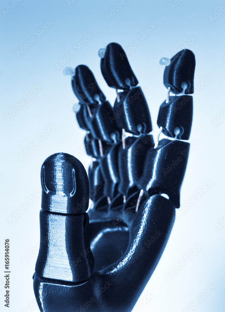 Robot hand fingers from plastic