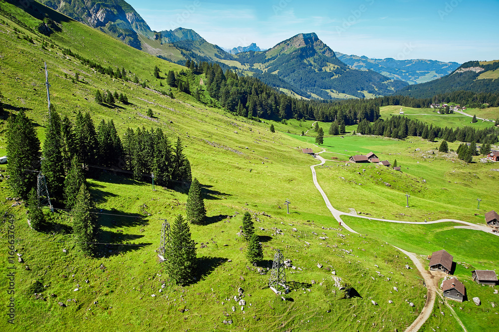 瑞士阿尔卑斯山景观