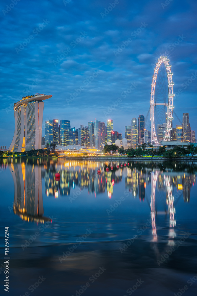 新加坡商业中心立面图