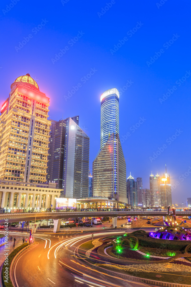 上海的建筑风光和天际线