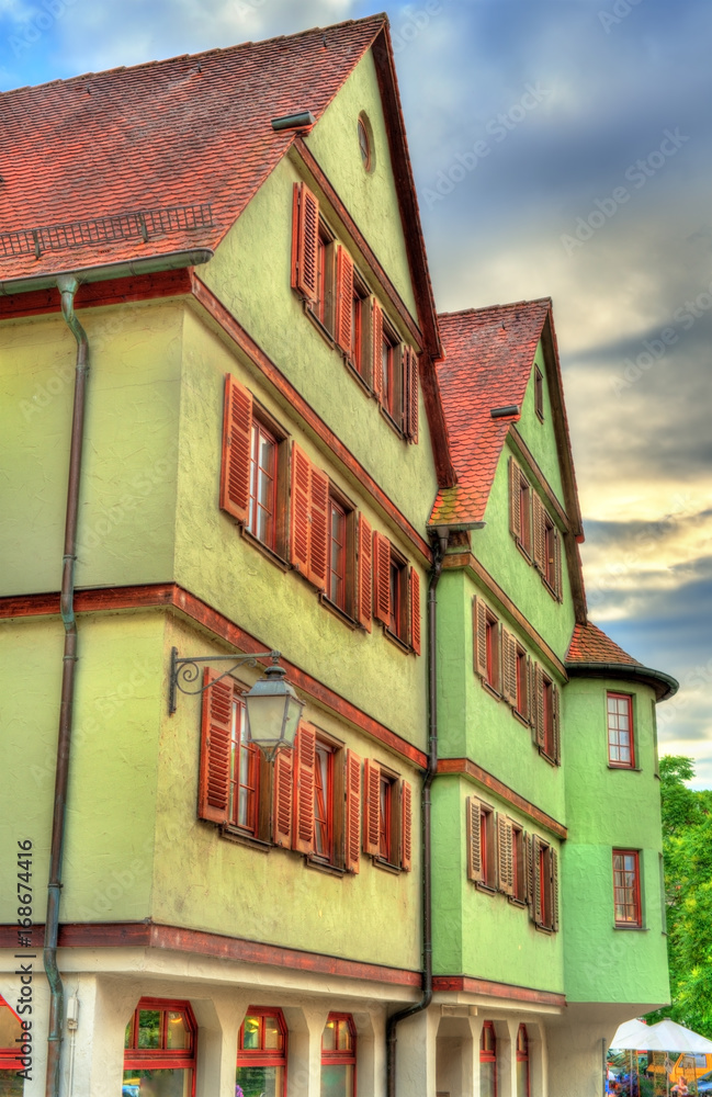 德国巴登-符腾堡州图宾根的典型房屋