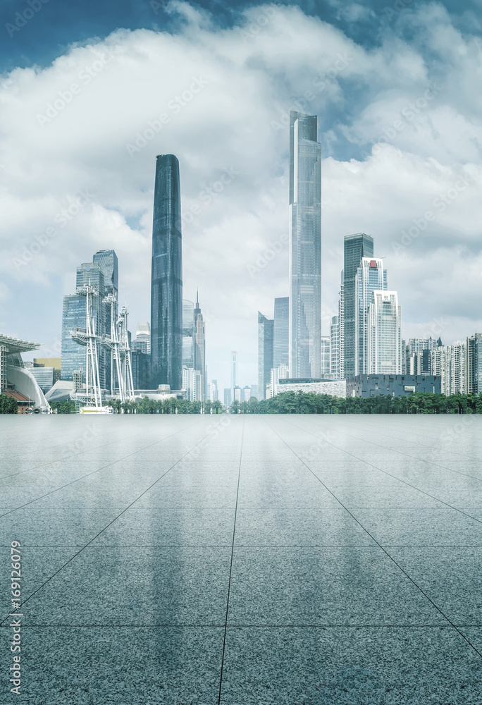 广州建筑风光与城市天际线