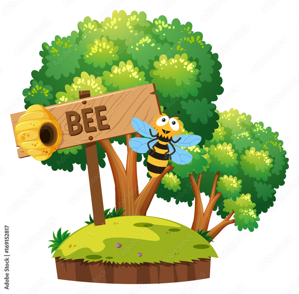 蜜蜂在花园里飞来飞去