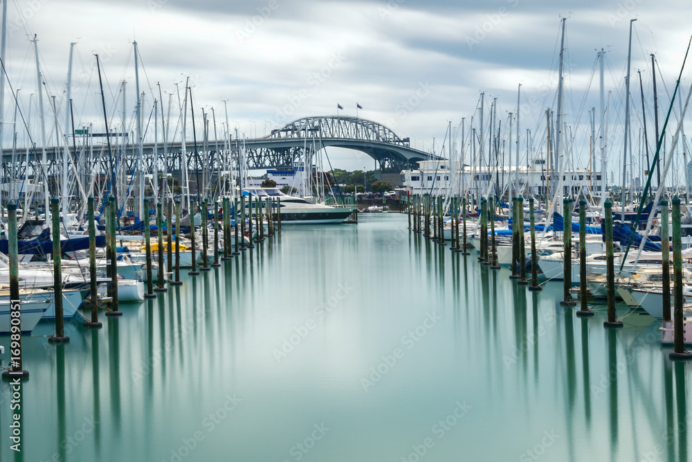 新西兰奥克兰的奥克兰海港大桥