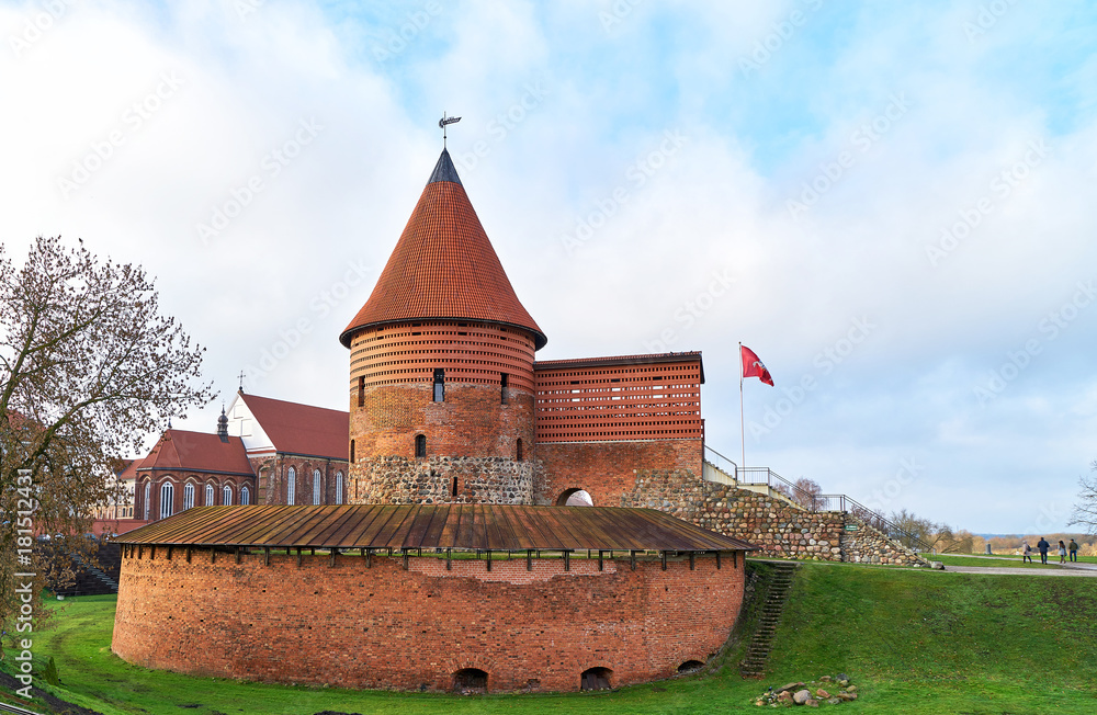 view of Kaunas Castle, Lithuania