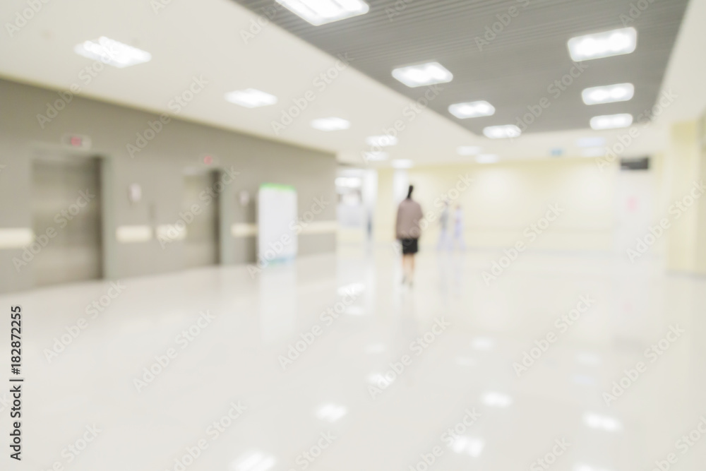 blur image background  of corridor in hospital or clinic image