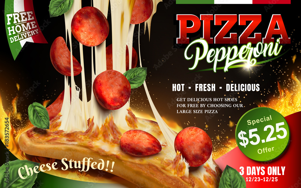 Mouthwatering pizza ads