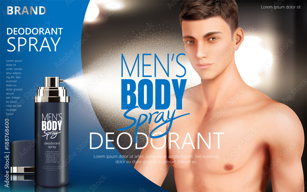 Deodorant spray ads
