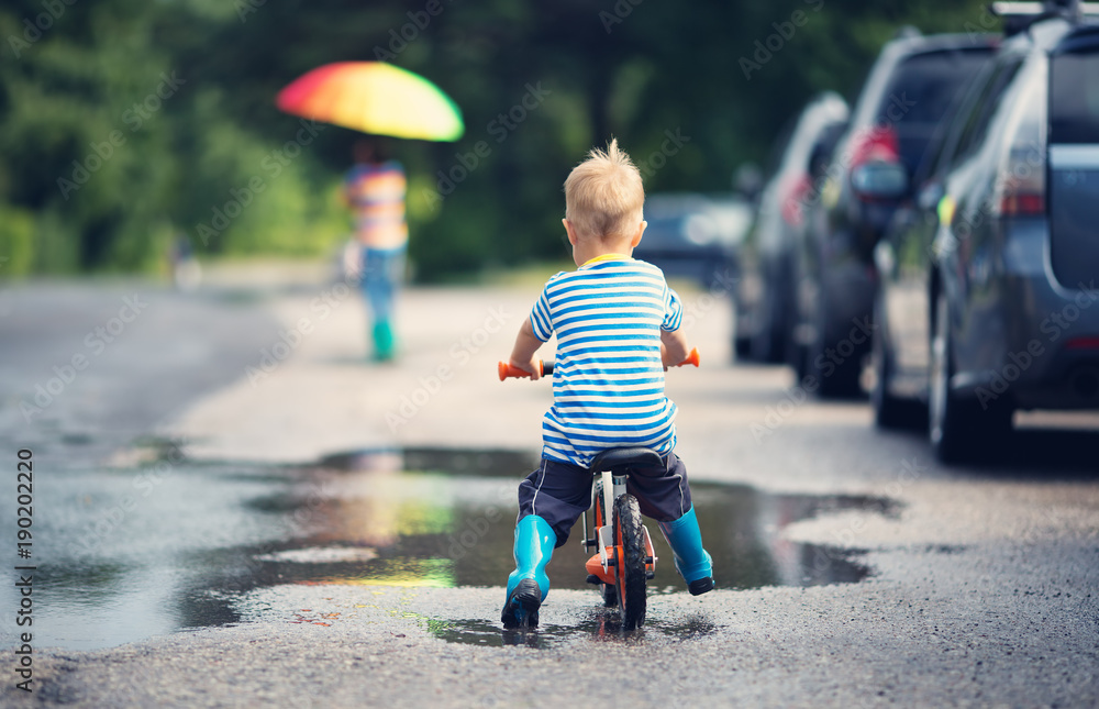 child on a bicycle