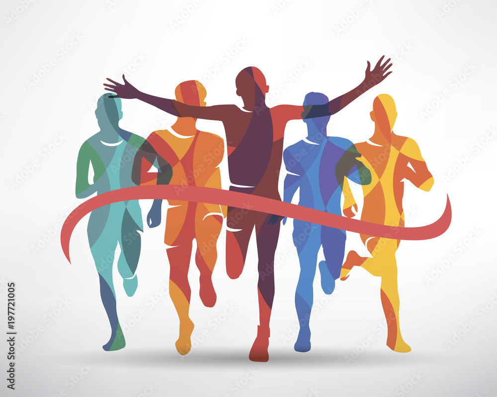 跑步运动员的象征、运动和比赛理念