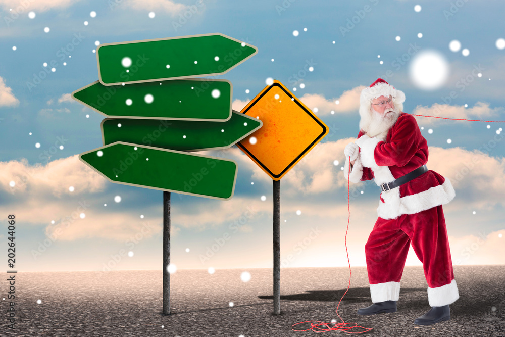 圣诞老人使用家庭教练对抗两种类型的空路标