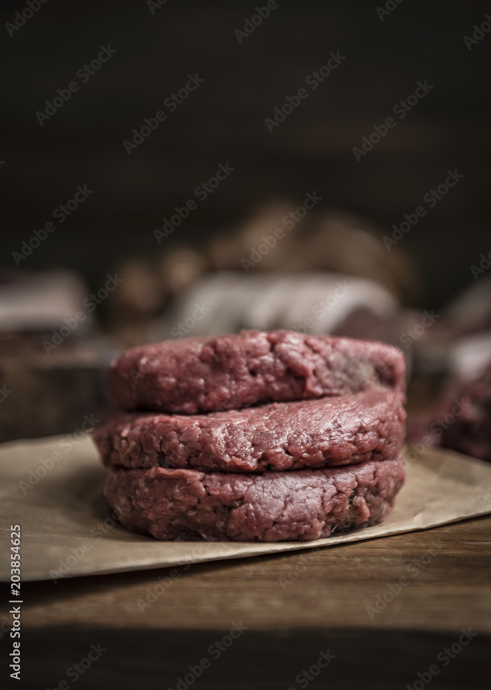 Beef patties food photography recipe idea
