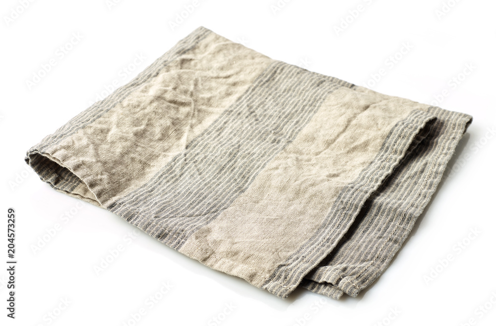 折叠亚麻餐巾