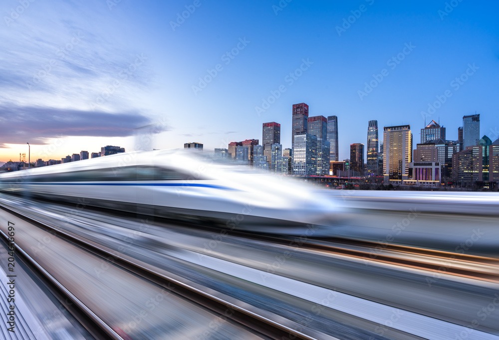 城市景观高速列车