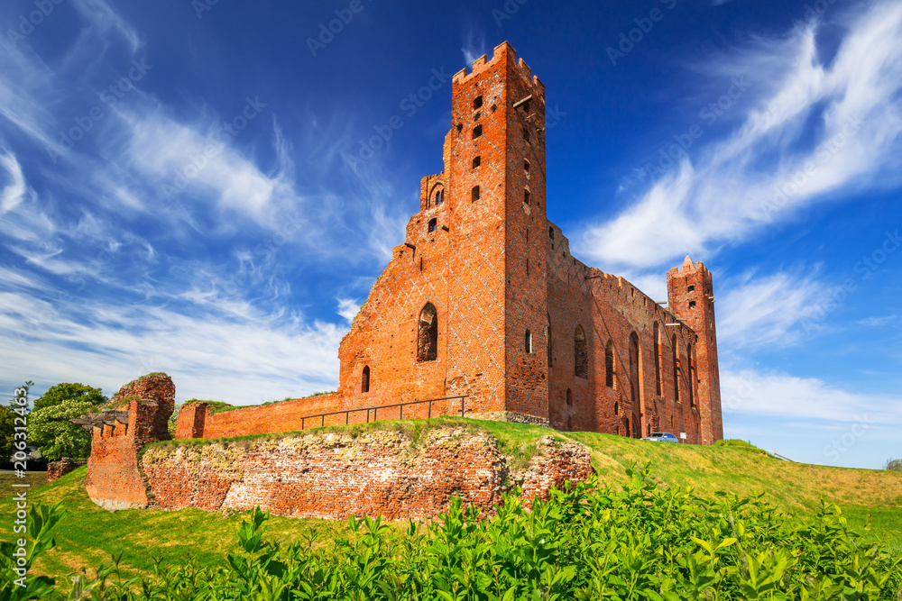 波兰Rydzyn Chelminski中世纪砖砌城堡遗址