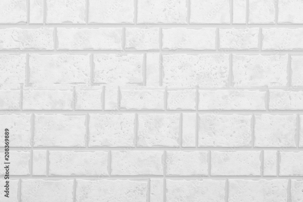 白色现代石砖墙面背景