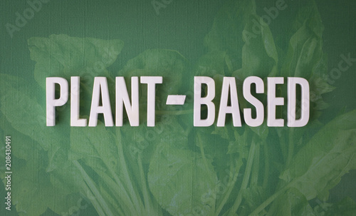 Plant based lettering sign