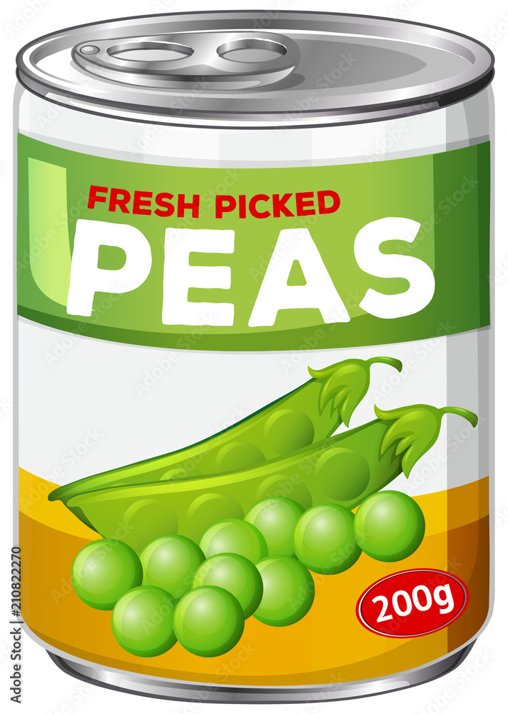 A Can of Fresh Picked Peas