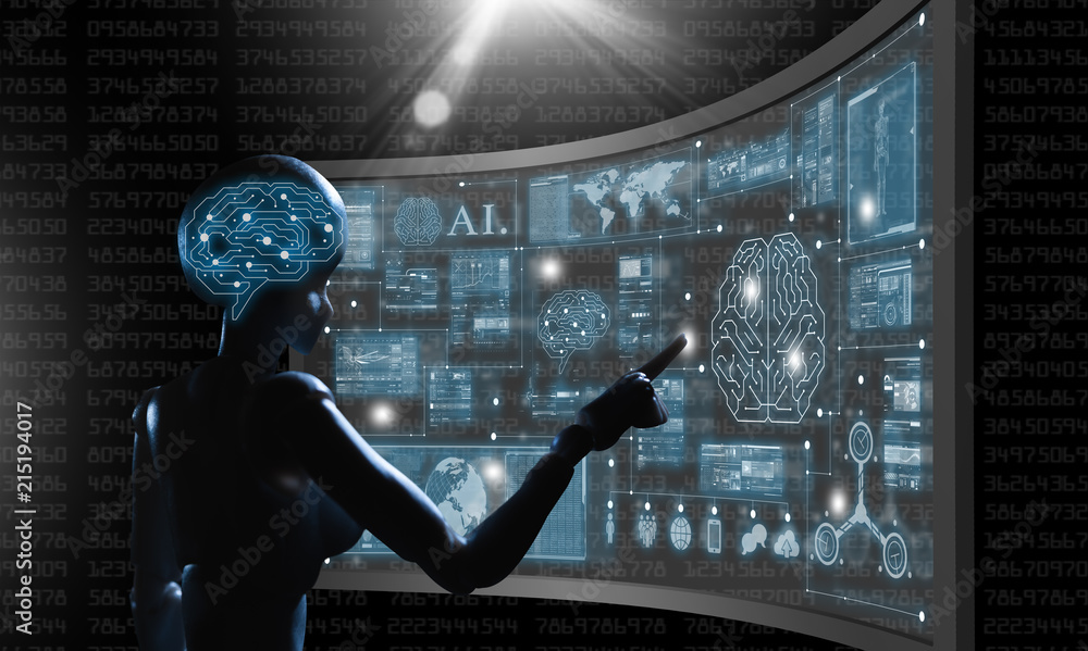 AI, Artificial intelligence conceptual of next generation technology