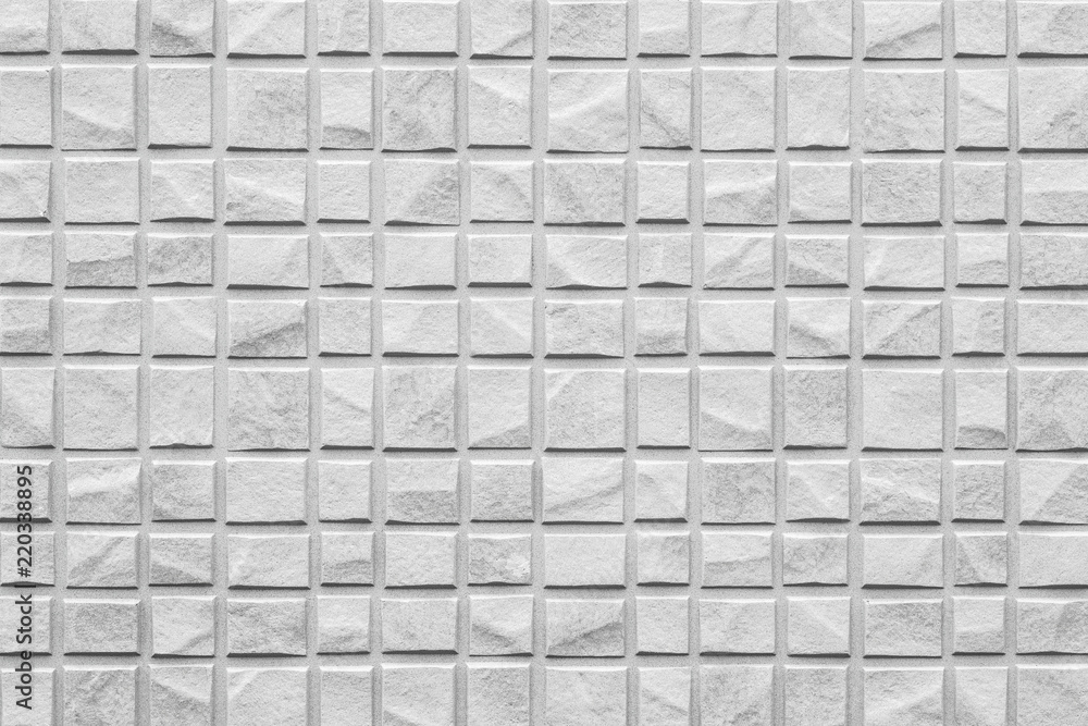 白色现代墙壁背景，白色混凝土瓷砖墙壁图案和背景