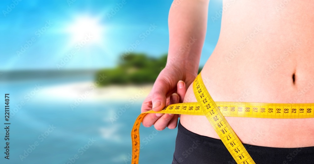 热带地区妇女用腰带测量体重