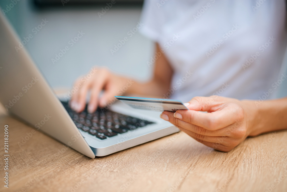 网上购物。电子商务概念。