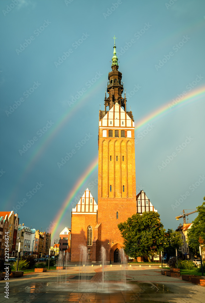 波兰埃尔布拉格的彩虹圣尼古拉斯大教堂