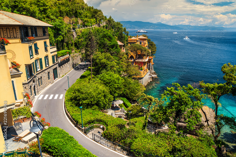 Amazing luxury homes near Portofino resort, Liguria, Italy, Europe