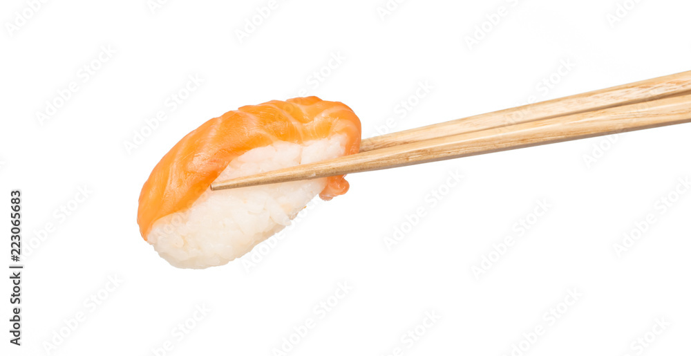白底隔离筷子寿司