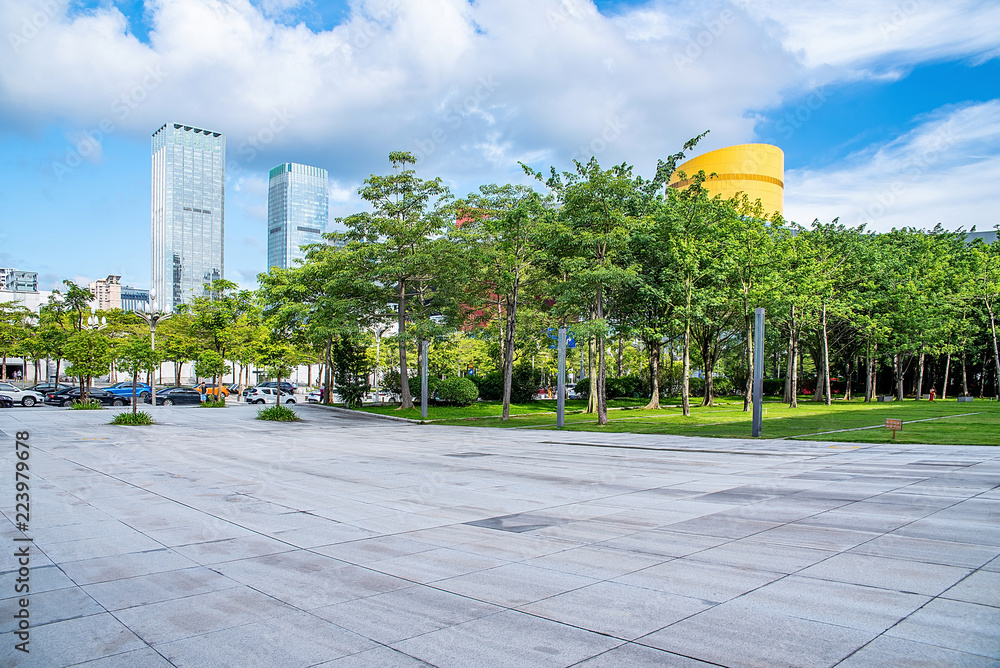 深圳市民中心广场和中央商务区综合体