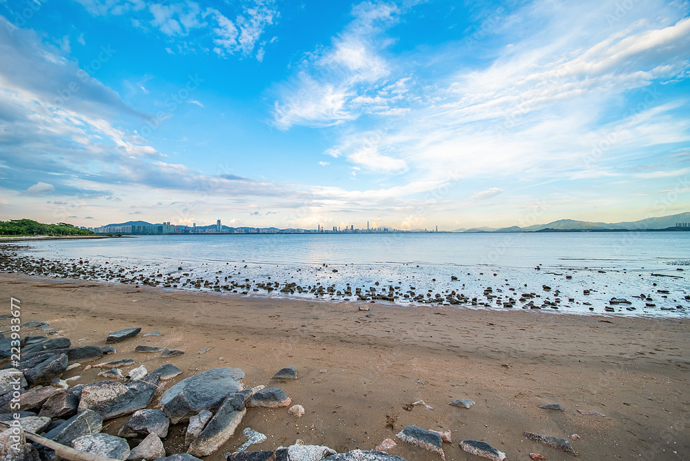 深圳湾公园海滩风光