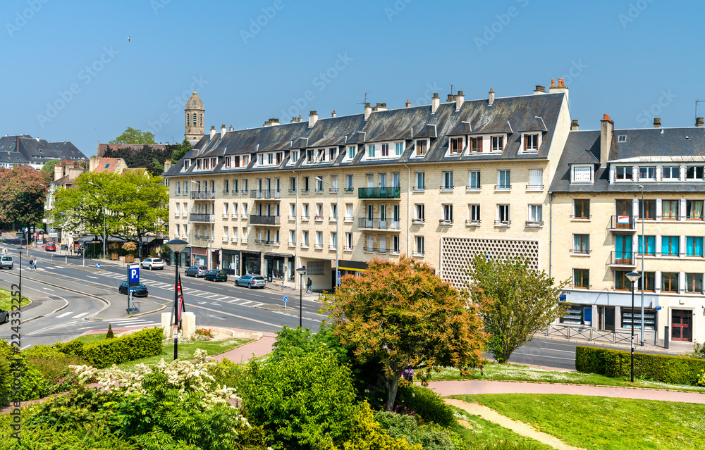 诺曼底卡昂的典型法国建筑