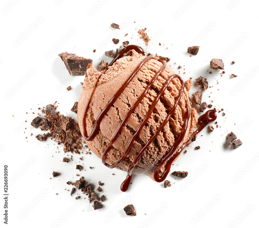 巧克力冰淇淋球