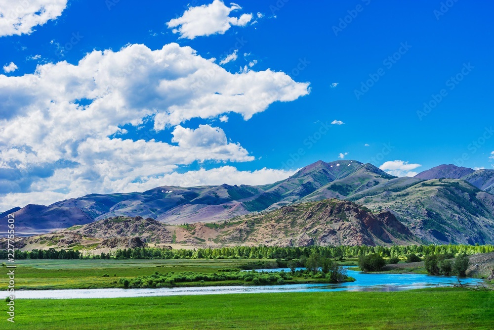Mountain landscape and valley