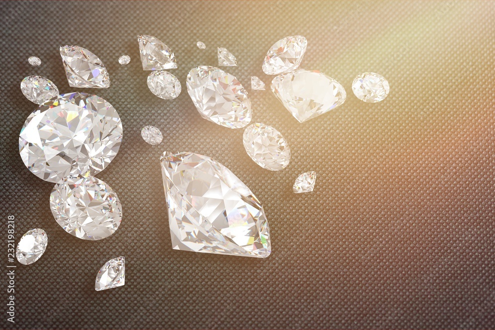 美丽闪亮的水晶（钻石），与世隔绝