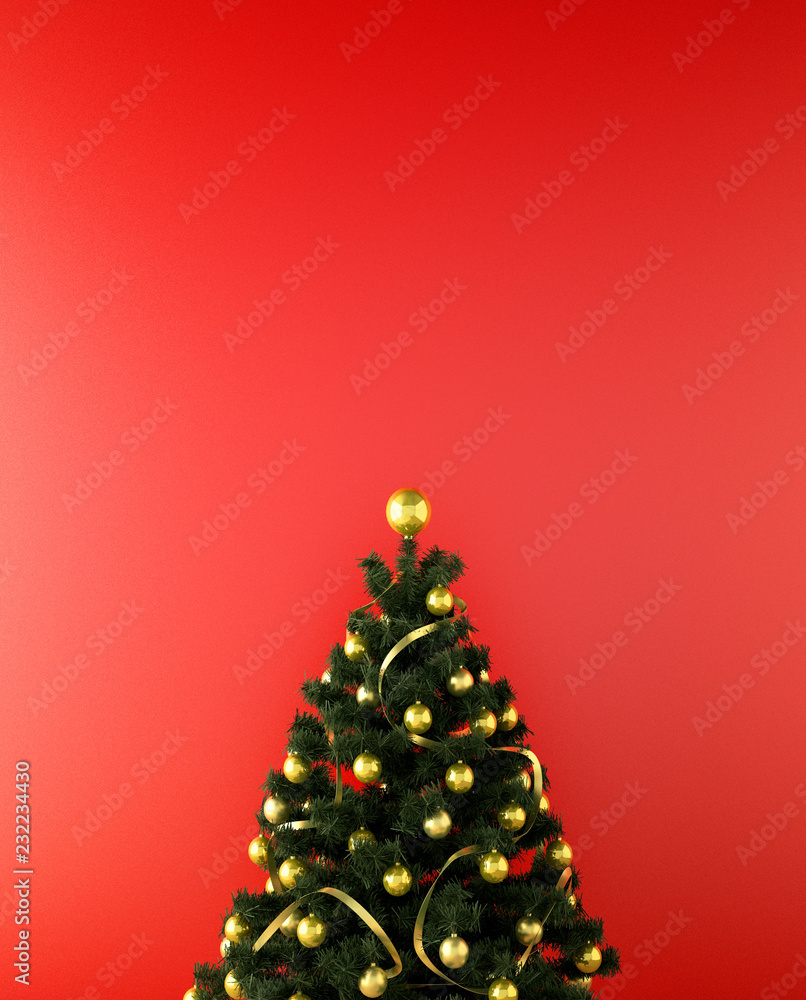 work space or copy space for in Christmas theme with Christmas tree and happy new years 2019 with ,g