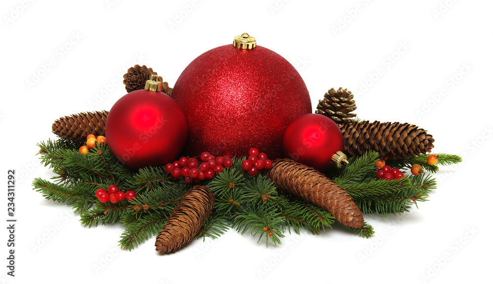 杉木树枝圣诞装饰品