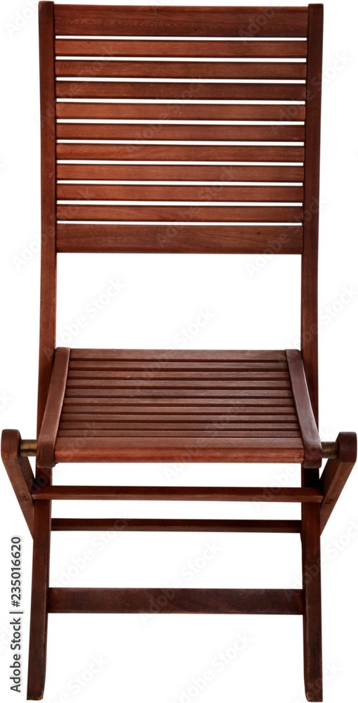 木制折叠椅-孤立图像