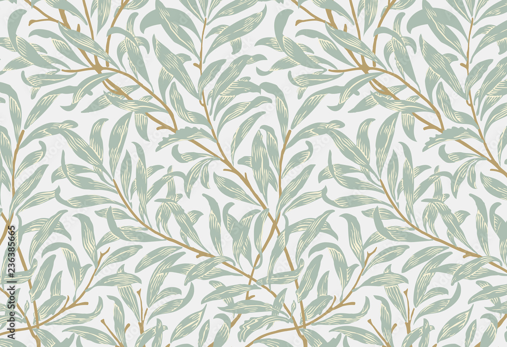 Willow Bough by William Morris (1834-1896). Original from the MET Museum. Digitally enhanced by rawp