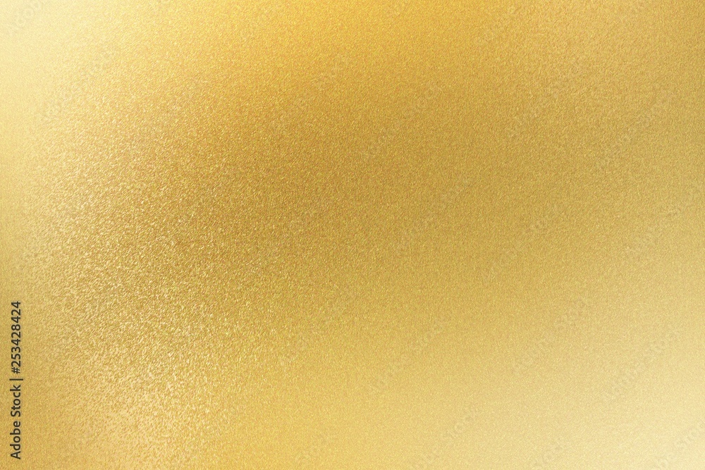 闪亮的浅金色金属片，抽象纹理背景