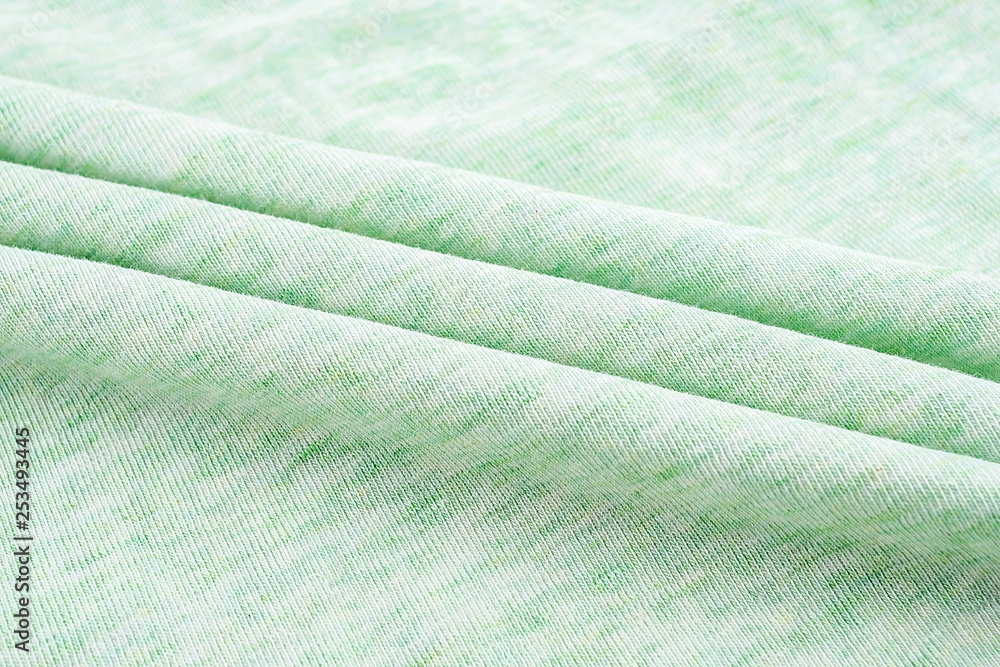 棉绿色针织面料纹理背景材料