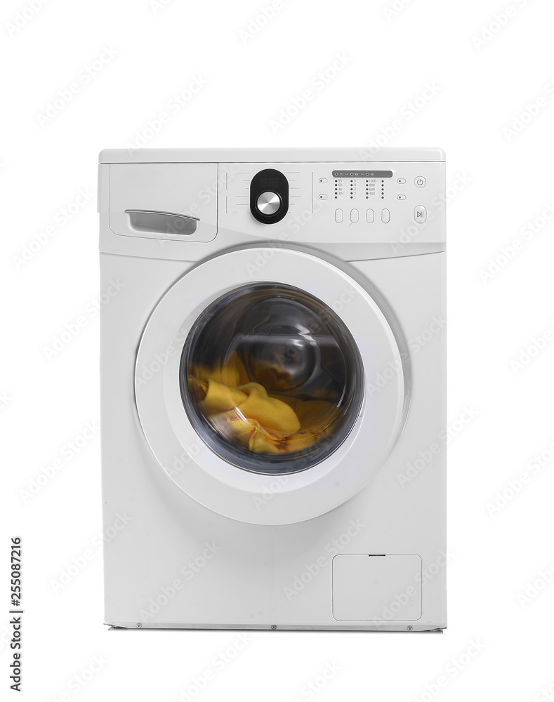 白底现代洗衣机
