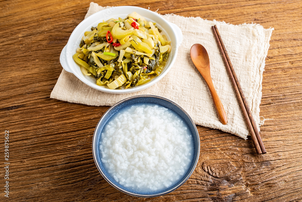 Summer appetizer recipe sauerkraut with porridge