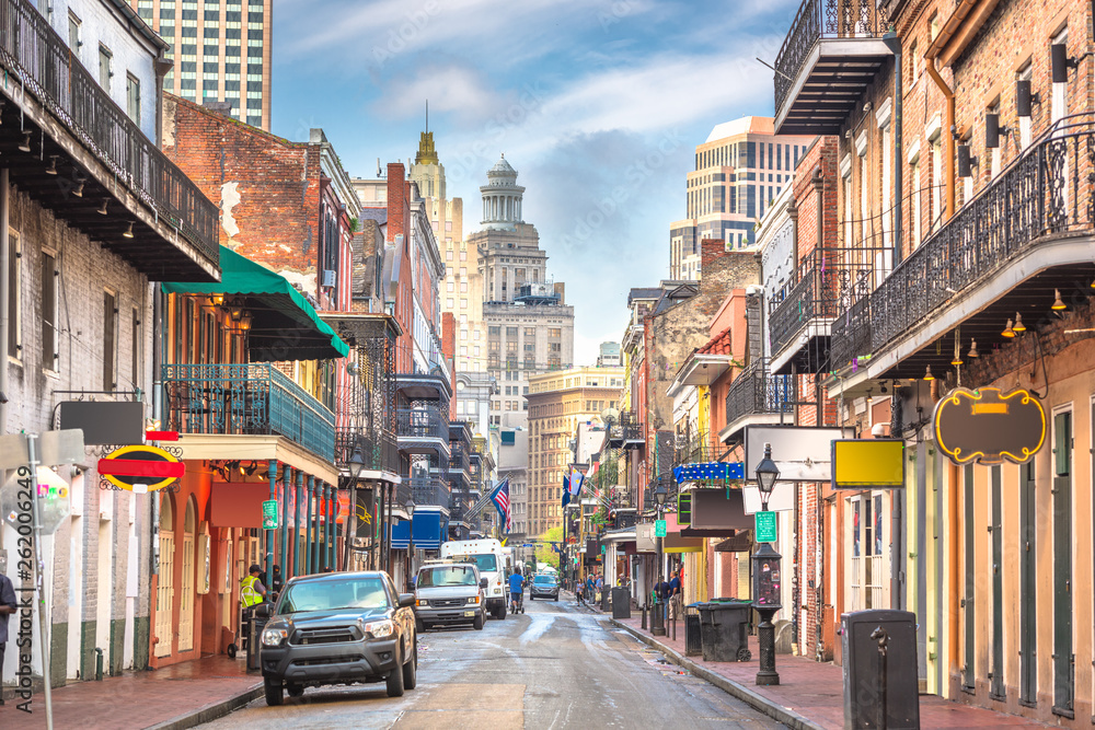 Bourbon Street, New Orleans, Louisiana, USA