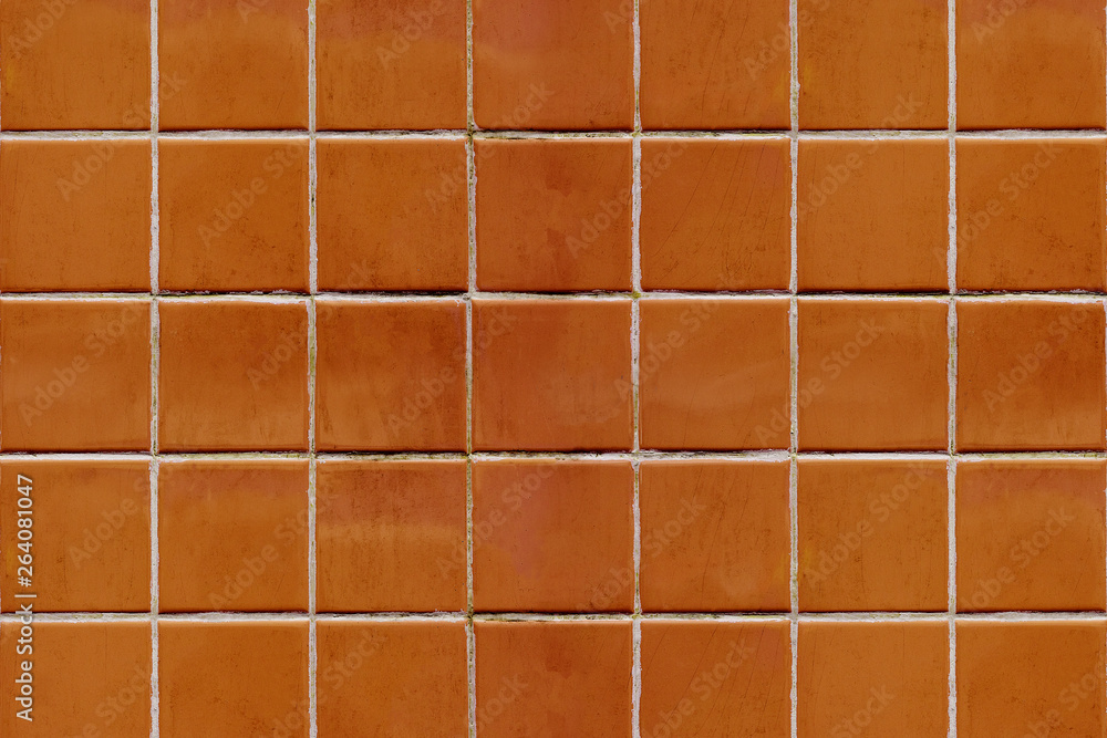 橙色浴室瓷砖