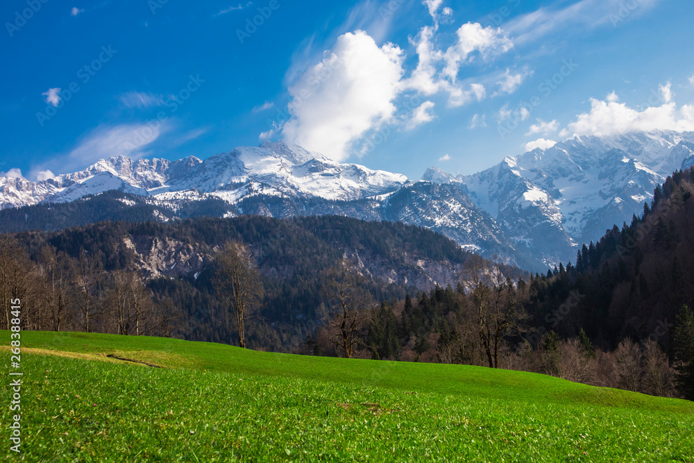 Die Alpen mit Blick von der Zugspitze